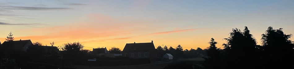 ce matin, au réveil, vue depuis la chambre des enfants